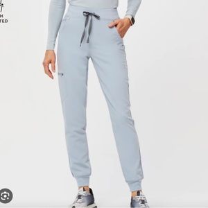 Figs dusty blue high waisted Zamora yoga size medium